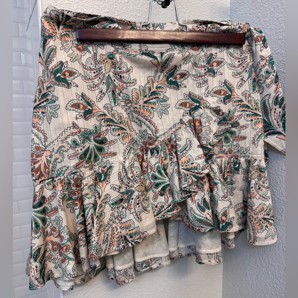 Veronica Beard Memphis Paisley Wrap Skirt